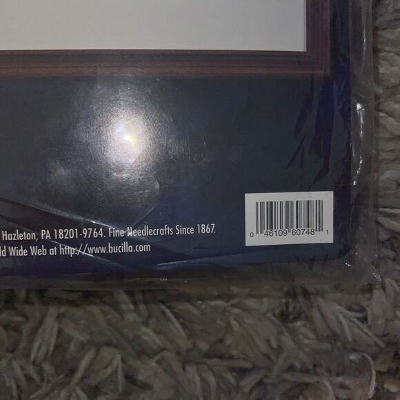 Bucilla Christmas House Needlepoint Kit 60748 Victorian Snow Night 1997 Vintage - Picture 3 of 5